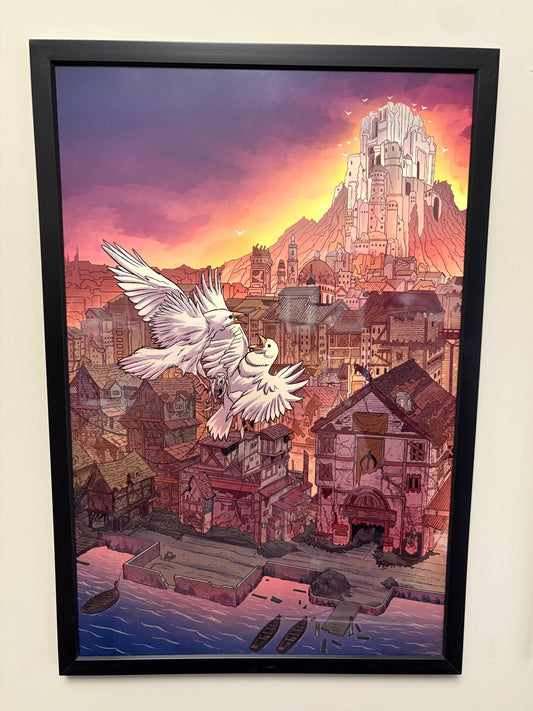 Grim's Refuge Framed Picture 12 x 18